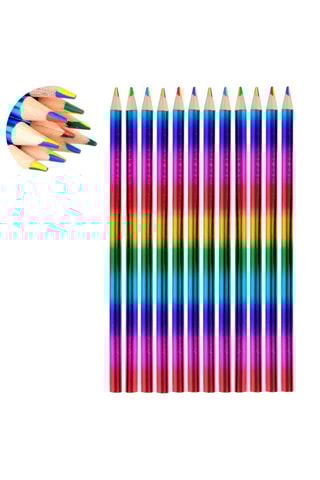 12 crayons de couleurs - Multicolore