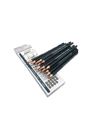 14 crayons graphite - Noir et gris