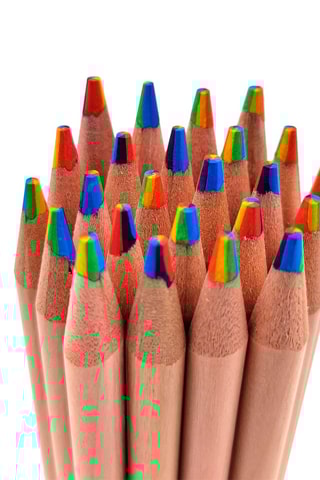 12 crayons de couleur - Multicolore