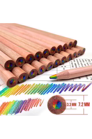 12 crayons de couleur - Multicolore