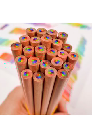 12 crayons de couleur - Multicolore