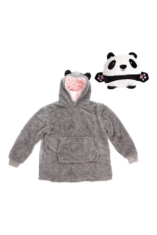 Sweat convertible en peluche extra douce - Gris