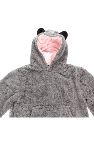 Sweat convertible en peluche extra douce - Gris