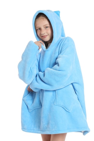 Sweat d'intérieur chouette - Bleu clair