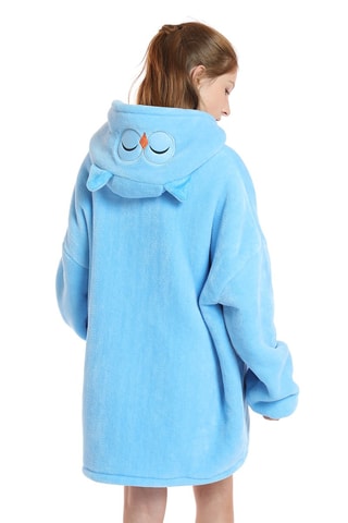 Sweat d'intérieur chouette - Bleu clair