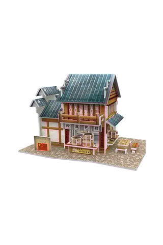 Puzzle 3D World style chine orientale magasin linglong traditionnel - 39 pièces