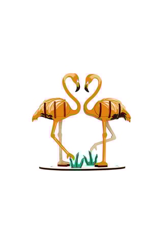 Maquette 3D flamant rose en bois - 25 pièces - Dès 8 ans