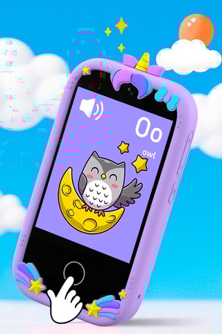 Téléphone éducatif pour enfants - Violet - 32Go