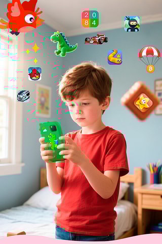 Téléphone éducatif pour enfants - Violet - 32Go