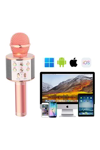 Microphone sans fil multifonctions - Doré rose