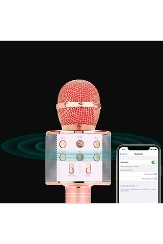Microphone sans fil multifonctions - Doré rose