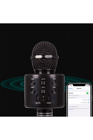 Microphone sans fil multifonctions - Noir