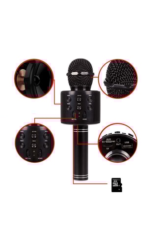 Microphone sans fil multifonctions - Noir