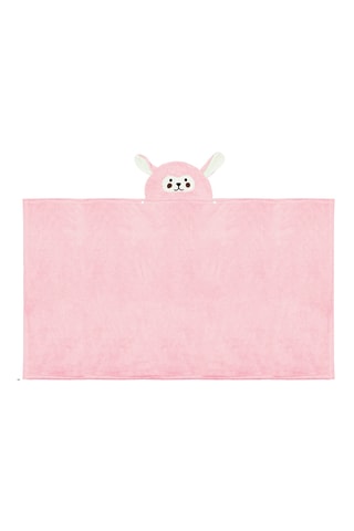 Cape de bain à capuche - Rose