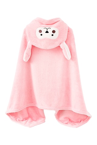 Cape de bain à capuche - Rose