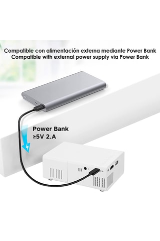 Mini-projecteur LCD 1080p HD - 51 à 153 cm