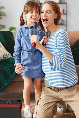 Enceinte sans fil - 10 W - Rouge et noir