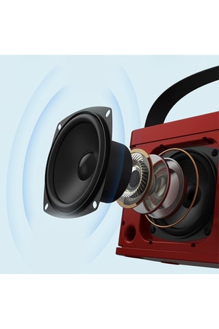 Enceinte sans fil - 10 W - Rouge et noir