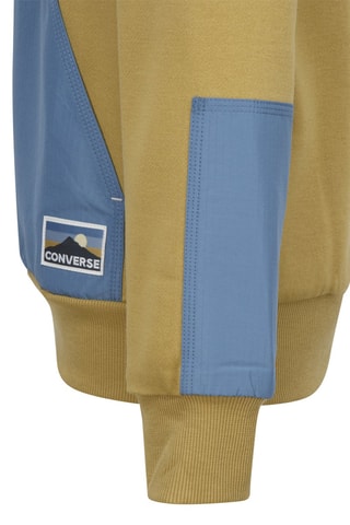 Sweat à capuche Beige et bleu