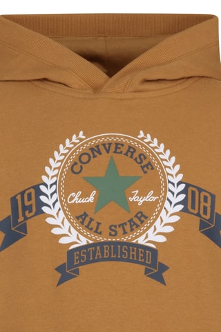 Sweat à capuche en coton biologique - Marron clair