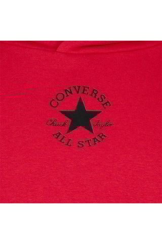 Sweat à capuche en coton biologique - Rouge