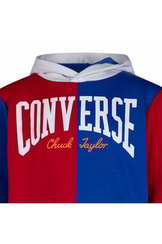 Sweat à capuche Rouge et bleu