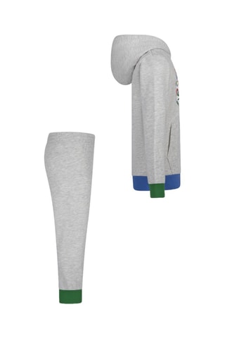 Sweat à capuche et pantalon - Gris clair chiné