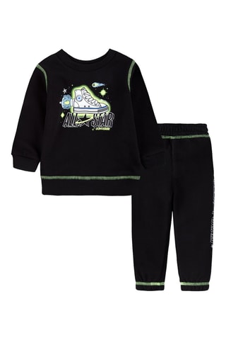 Sweat et jogging - Noir et vert