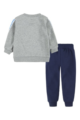 Sweat et jogging Gris clair chiné et bleu marine