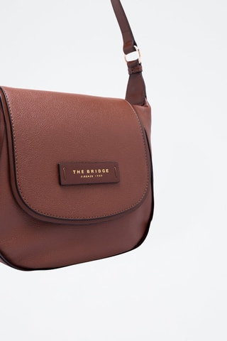 Sac à bandoulière en cuir Domitilla - Marron