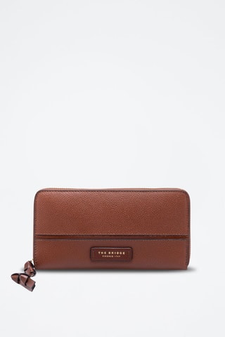 Compagnon en cuir Donna - Marron foncé