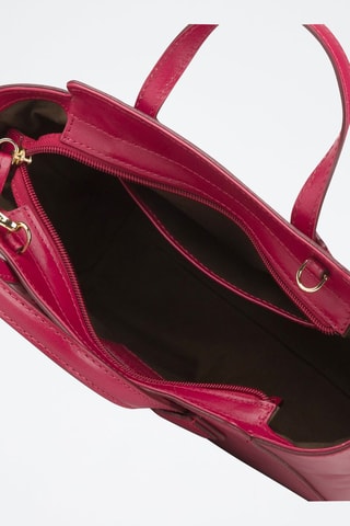 Sac à main en cuir Elettra - Fuchsia 