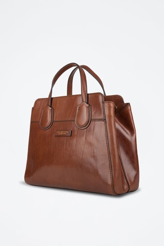 Sac à main en cuir Elettra - Marron 