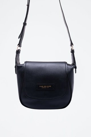 Sac à bandoulière en cuir Domitilla - Noir