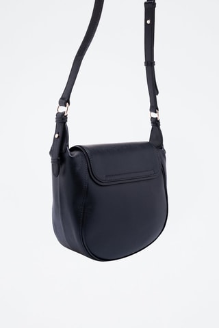 Sac à bandoulière en cuir Domitilla - Noir