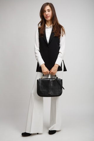 Sac à main en cuir Faentina - Noir