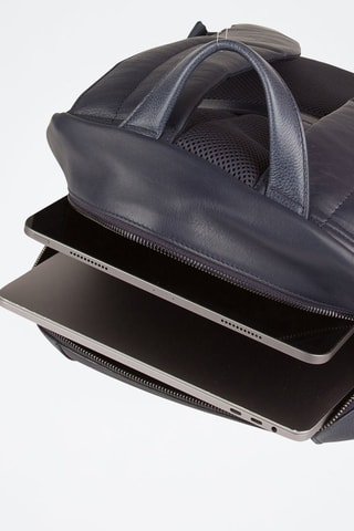 Sac à dos en cuir - Bleu