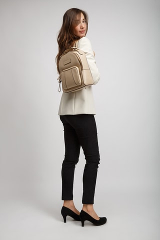 Sac à dos en cuir Brigida - Beige