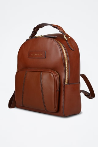 Sac à dos en cuir Brigida - Marron