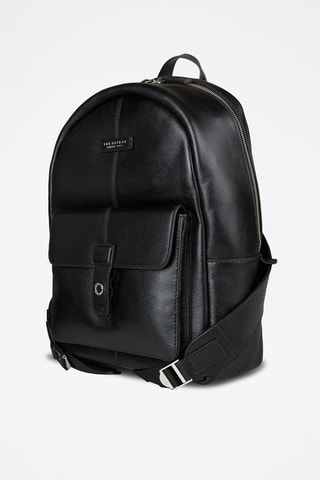 Sac à dos en cuir Biagio - Noir