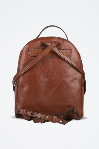 Sac à dos en cuir Elettra - Marron 