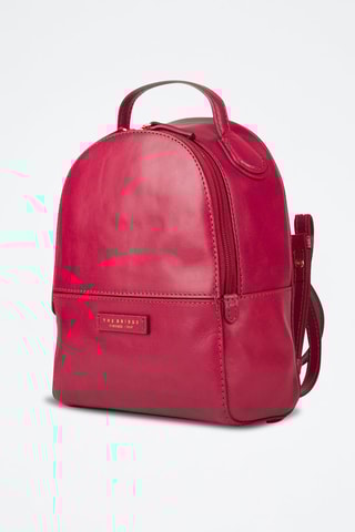 Sac à dos en cuir Elettra - Fuchsia 