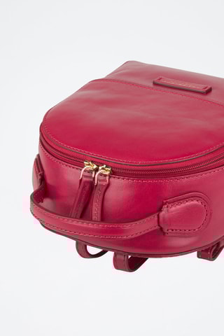 Sac à dos en cuir Elettra - Fuchsia 