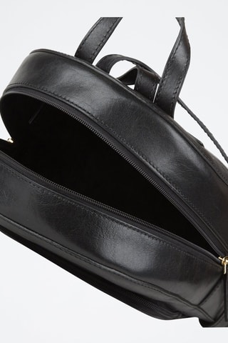 Sac à dos en cuir Elettra - Noir 