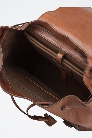 Sac à dos en cuir Cesare - Marron 