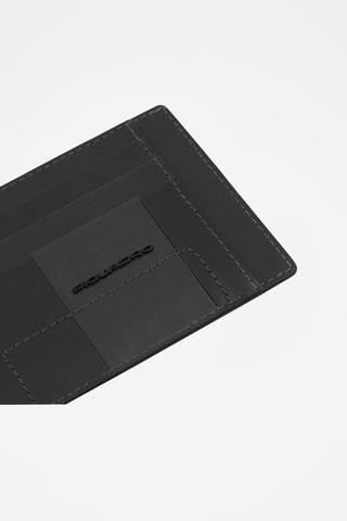 Porte-cartes en cuir - Noir