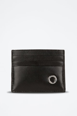 Porte-cartes en cuir - Noir