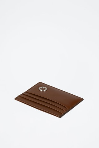 Porte-cartes en cuir - Marron