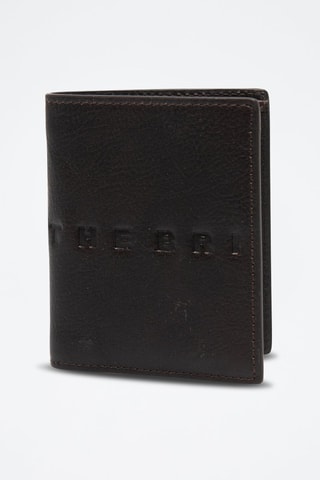 Porte-cartes en cuir Alberto - Noir