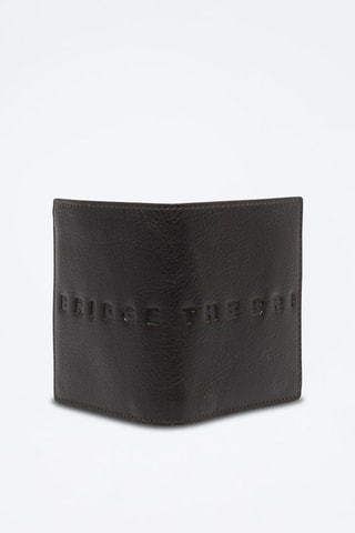 Porte-cartes en cuir Alberto - Noir